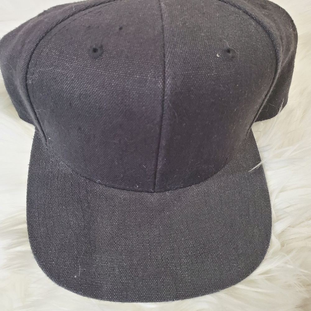 Men's new HEMP black cap short wide snap back